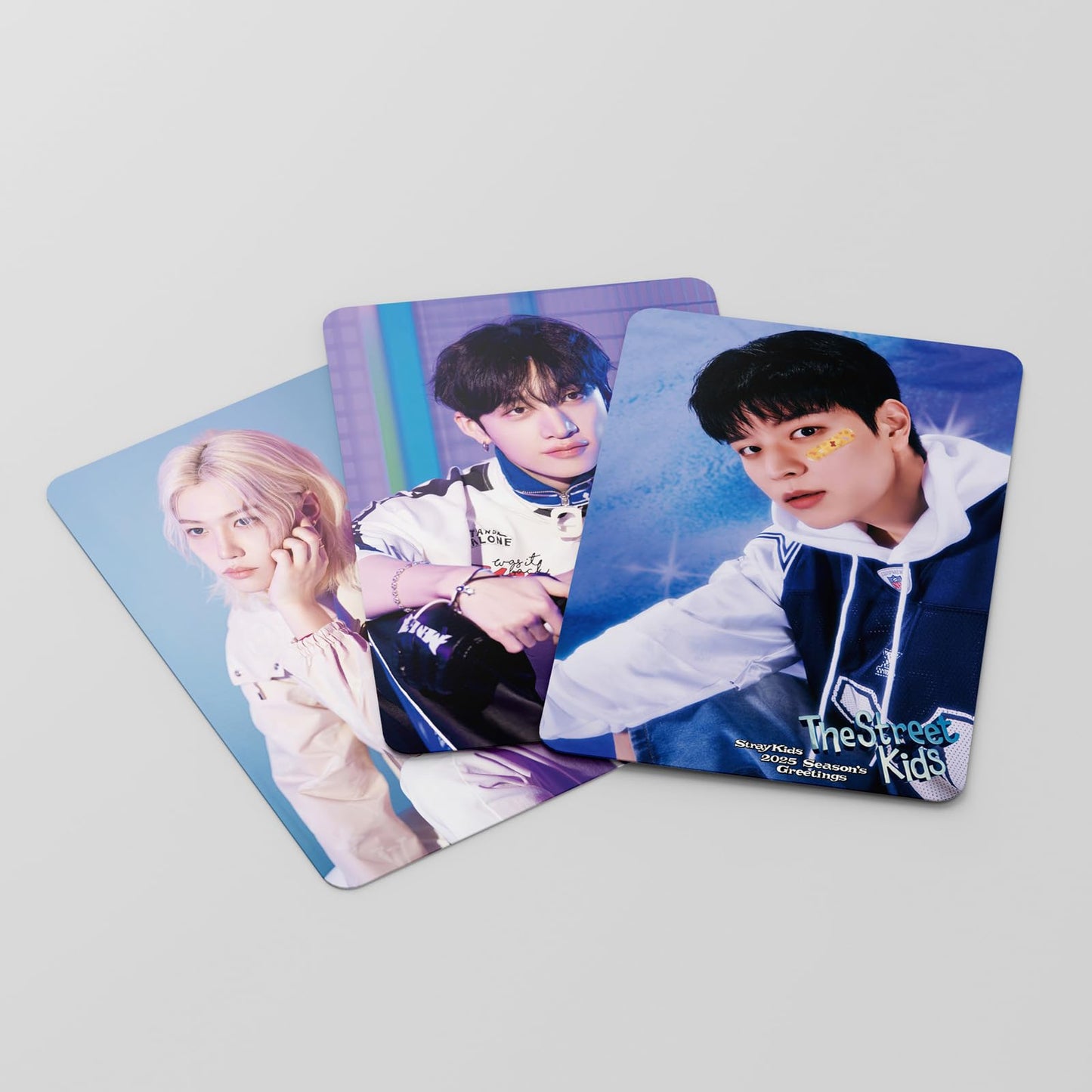 55 PCS stray kids cards THE STREET KIDS small card SEASON'S GREETINGS Lomo Cards, Photocards