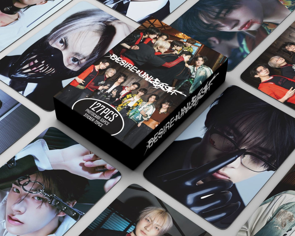 ENHYPEN Photocards 127 Pcs Album DESIRE: UNLEASH Merch JAKE JAY HEESEUNG 55 Pcs Lomo Cards And 77 Pcs Stickers