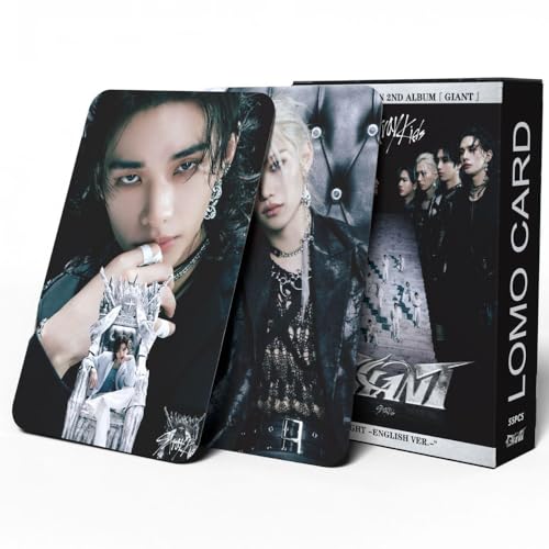 55 PCS Stray Kids  Photocards New Album GIANT Merch Small Cards, Star Peripheral Felix Li Longfu Lomo Cards
