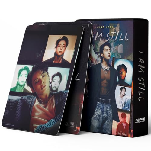 KPOP 55pcs Jungkook I AM STILL Photo Cards Bulletproof Tian JUNGKOOK Merch Lomo Cards, Photocards ,Stuff Gift