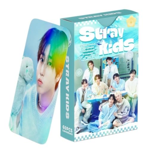 60 pcs laser card STRAYKIDS Merch stray kids photocards flash card LOMO cards