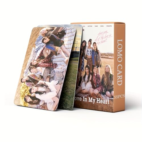 55 PCS BABYMONSTER Photocards Album Love In My Heart Cards AHYEON Fan Gift，baby monster merch Lomo Cards