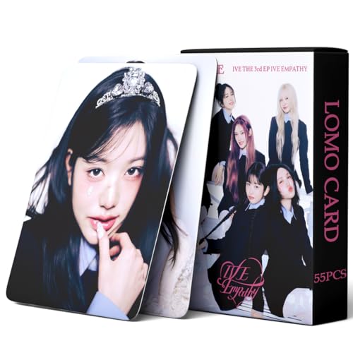 55 PCS IVE Photocards Album  ATTITUDE   REBEL HEART Merch Lomo Cards, Photocard，ive posters