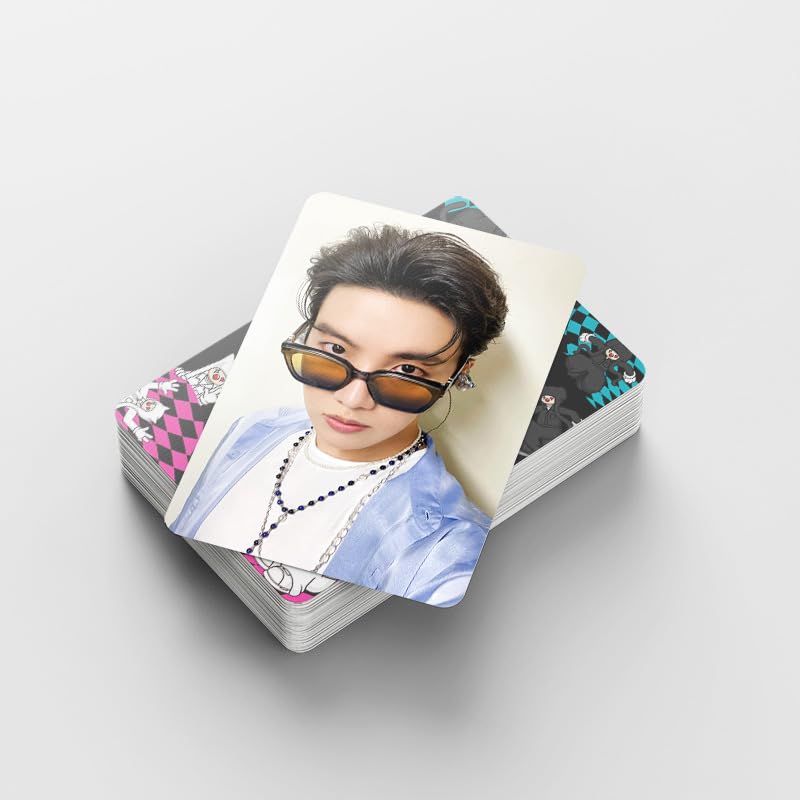 Kpop Star merch 92 PCS  JHOPE Personal Album Peripheral Small Card Double-sided LOMO Cards, 60 PCS Photocards and 32 PCS Music Stickers