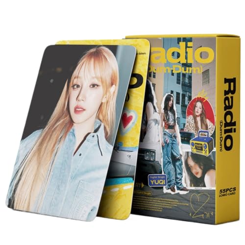 (G) I-DLE Photocards 55pcs YUQI SOLO Album Radio (DUM DUM) Merch LOMO Cards Song Yuqi