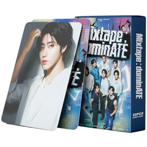 55 Pcs Kpop STRAY KIDS Photocards Album Mixtape dominATE Merch 55 Pcs LOMO Cards