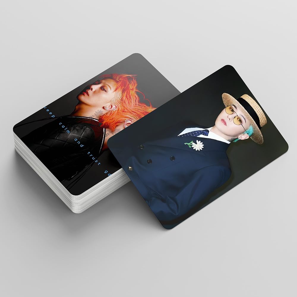 55 PCS BIGBANG Kpop G-DRAGON Album Übermensch  Merch  G-DRAGON card DRAMA Lomo Cards, Photocards