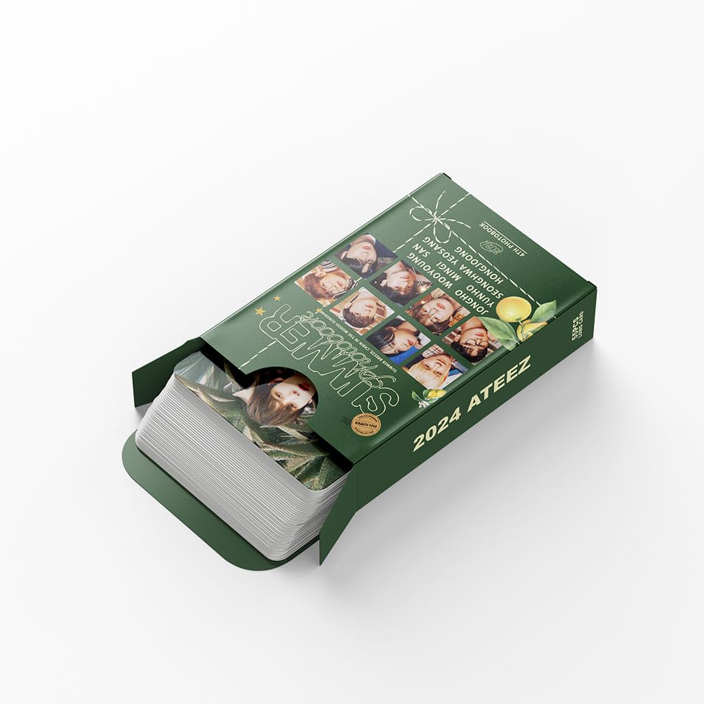 ATEEZ Merch  SUMMER PHOTOBOOK  albums Photocards 55 PCS Kpop ateez small card 2024 Lomo Cards, ateez photocards