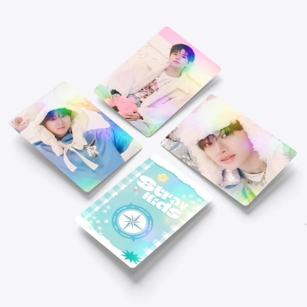 60 pcs laser card STRAYKIDS Merch stray kids photocards flash card LOMO cards