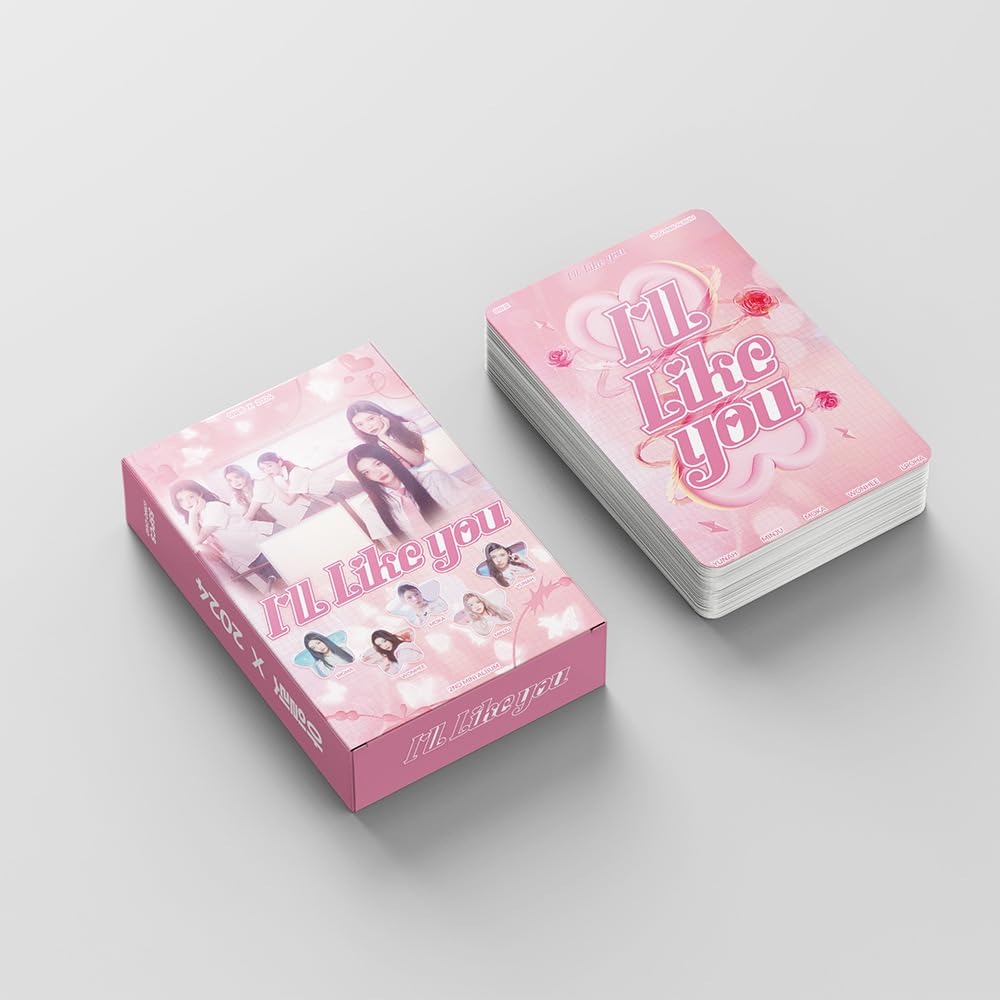 illit photocards 55 PCS  Limei returns to the album  I'LL LIKE YOU  Merch, Li Yuanxi Jing Moe Hua IROHA Lomo Cards