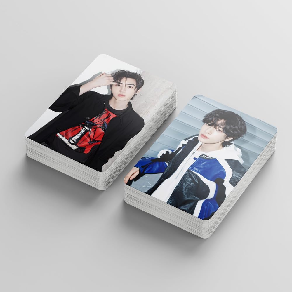 95 pcs enhypen photocards， Small Cards Stickers 2025 EN GGU GGU Series Poster Cards KPOP EN Support 40 PCS Stickers and 55 PCS Lomo Cards