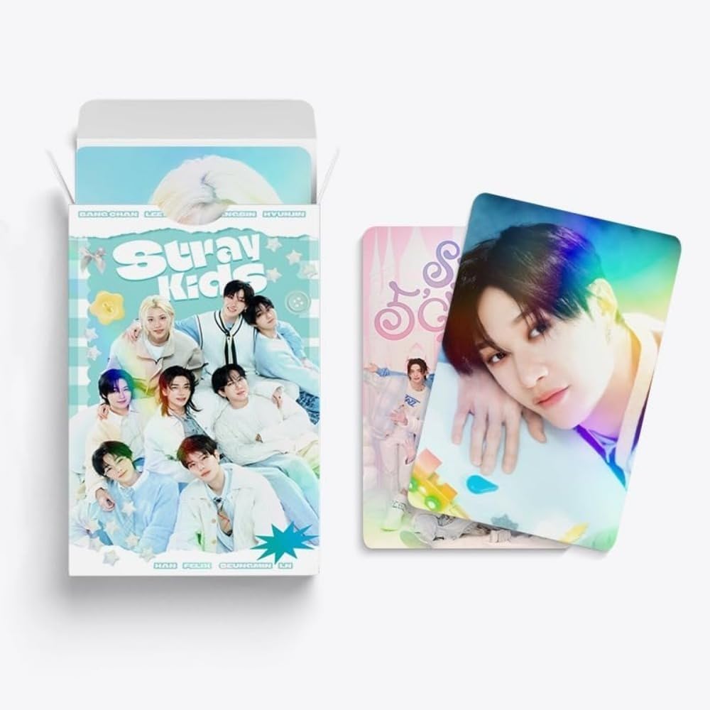 60 pcs laser card STRAYKIDS Merch stray kids photocards flash card LOMO cards