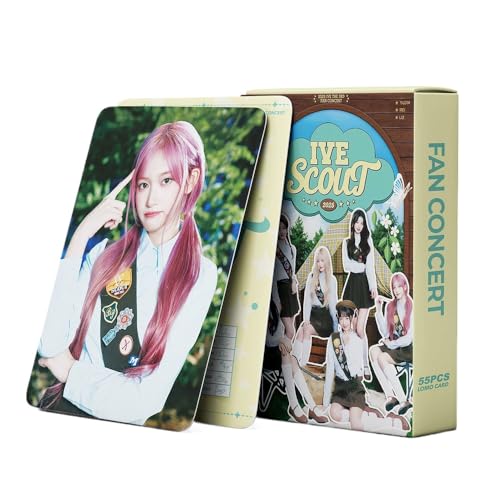 KPOP IVE  Photocards 55 Pcs IVE SCOUT concert, surrounding Lomo cards Zhang Yuanying