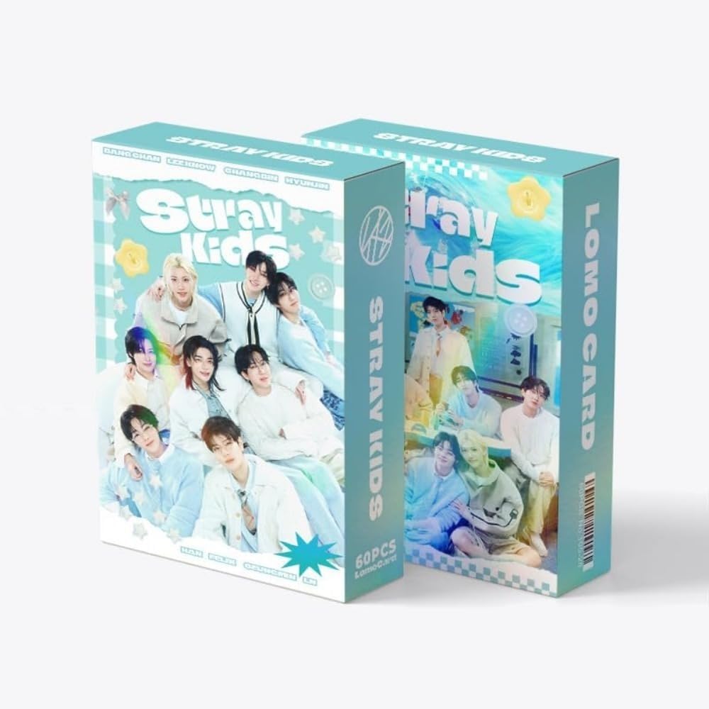 60 pcs laser card STRAYKIDS Merch stray kids photocards flash card LOMO cards