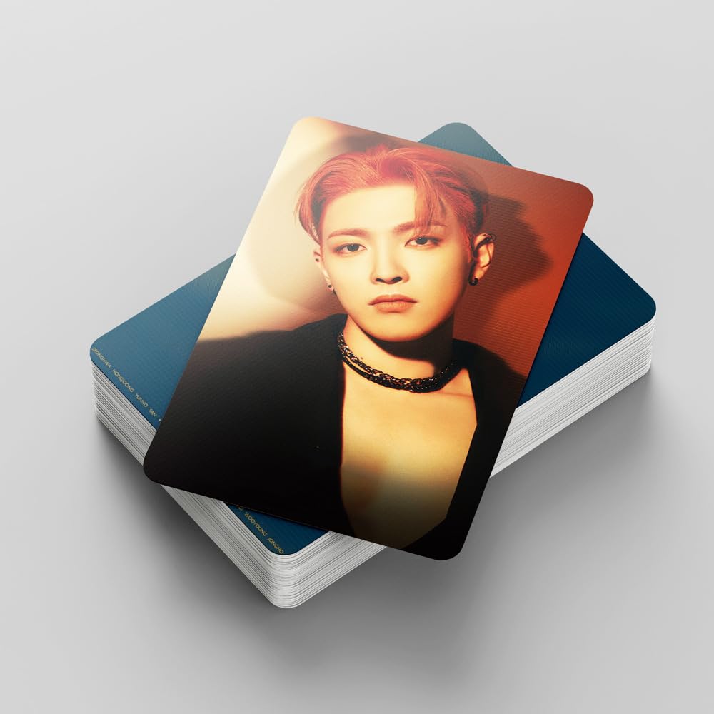 55 PCS  ATEEZ small cards, Cui Zhonghao Cui Umbrella Jinhongzhong support card around GOLDEN HOUR Lomo Cards, Photocards