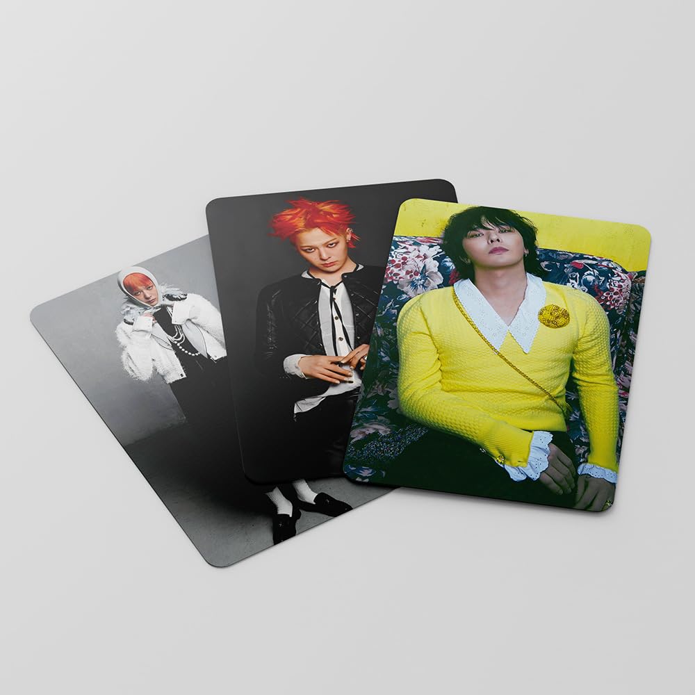 55 PCS BIGBANG Kpop G-DRAGON Album Übermensch  Merch  G-DRAGON card DRAMA Lomo Cards, Photocards