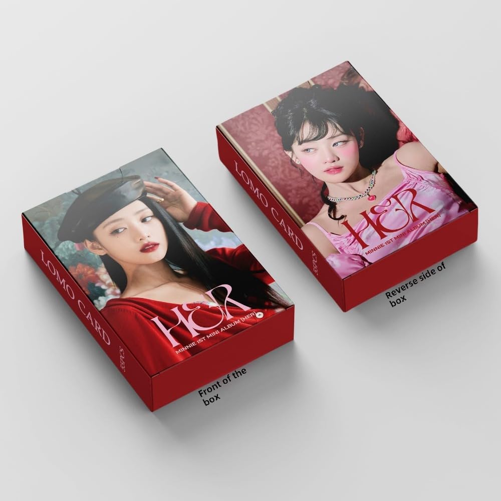 55 PCS MINNIE small card Album HER Merch card GIDLE Girl (G) I-DLE Lomo Cards, Photocards