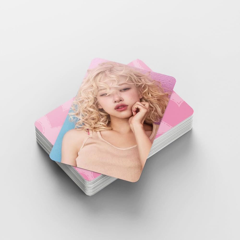 92 Pcs Black And Pink Kpop ROSE Album ROSIE Merch 60 Pcs Lomo Cards And 32 Pcs Music  Stickers