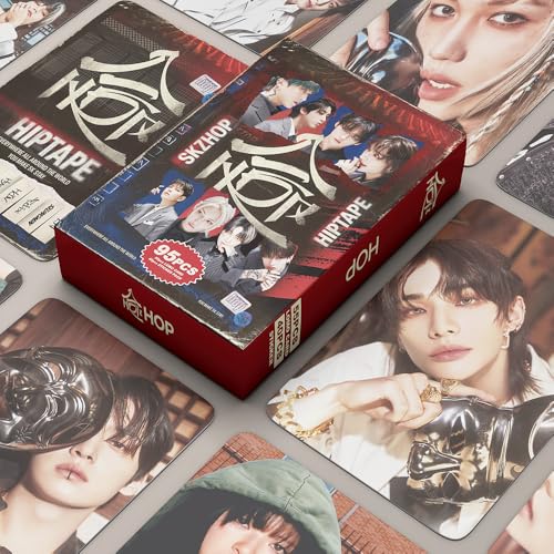 Stray Kids HOP Album Photocards 95 PCS KPOP SKZHOP HIPTAPE (HOP) Photo Card Set Stray Kids Merch Boys and Girls Card Set 55 PCS Photocard and 40 PCS Stickers  Lomo Cards, Photocards