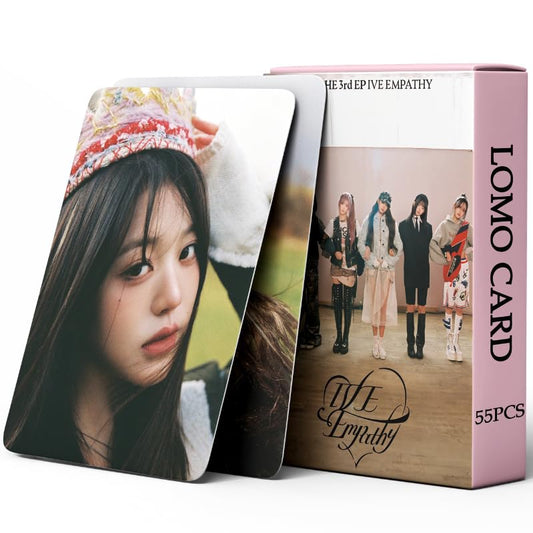 55 PCS IVE small cards IVE EMPATHY cards Zhang Yuanying Wonyoung Lomo Cards, Photocards