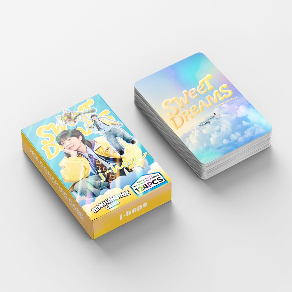 KPOP  JHOPE Photocards 124 Pcs Album SWEET DREAMS Album 60 Pcs Lomo Cards And 64 Pcs Stickers