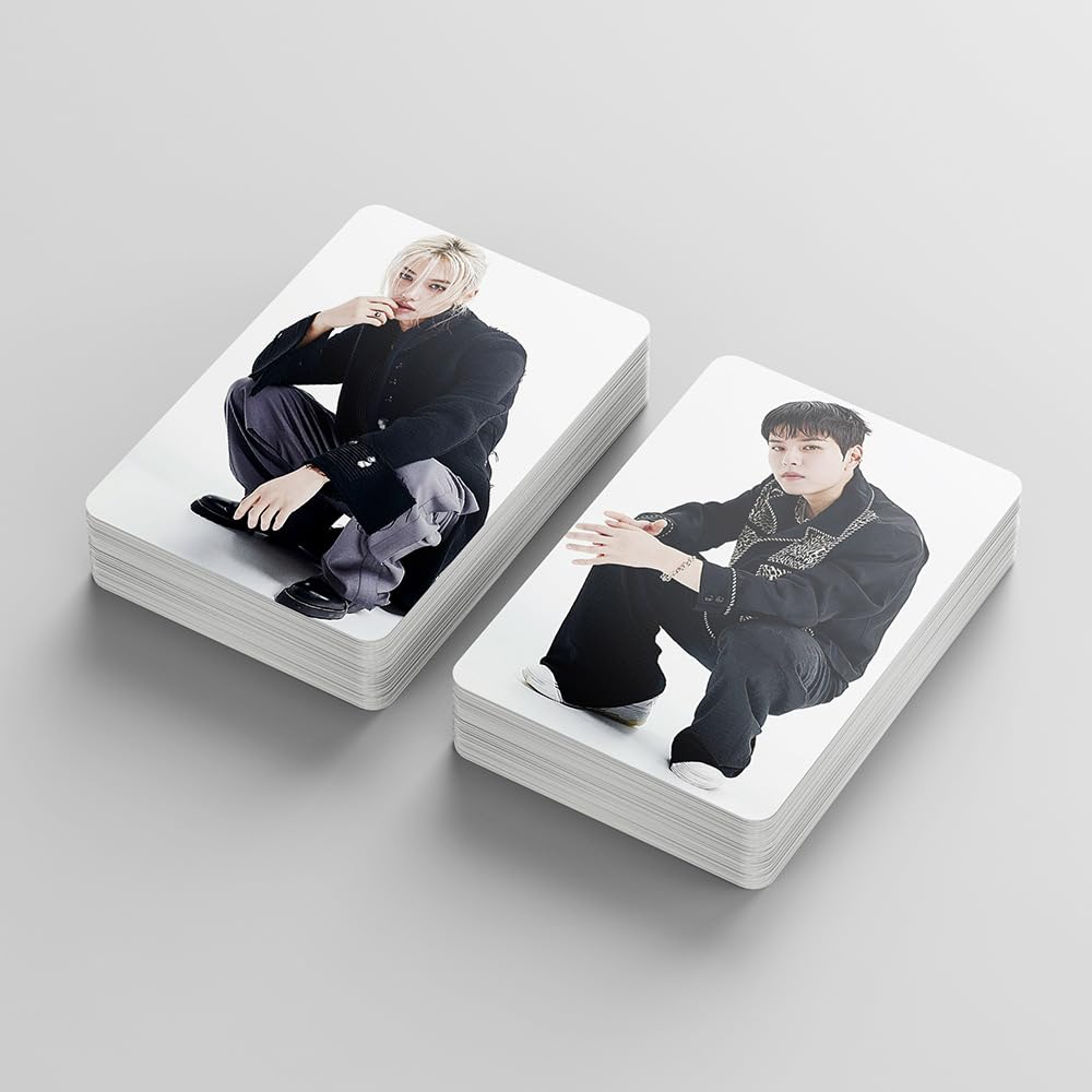 KPOPBP Stray Kids Giant Album Photocards 55 PCS KPOP Photo Cards SKZ Merch LOMO Card Set, Gift for Boys and Girls