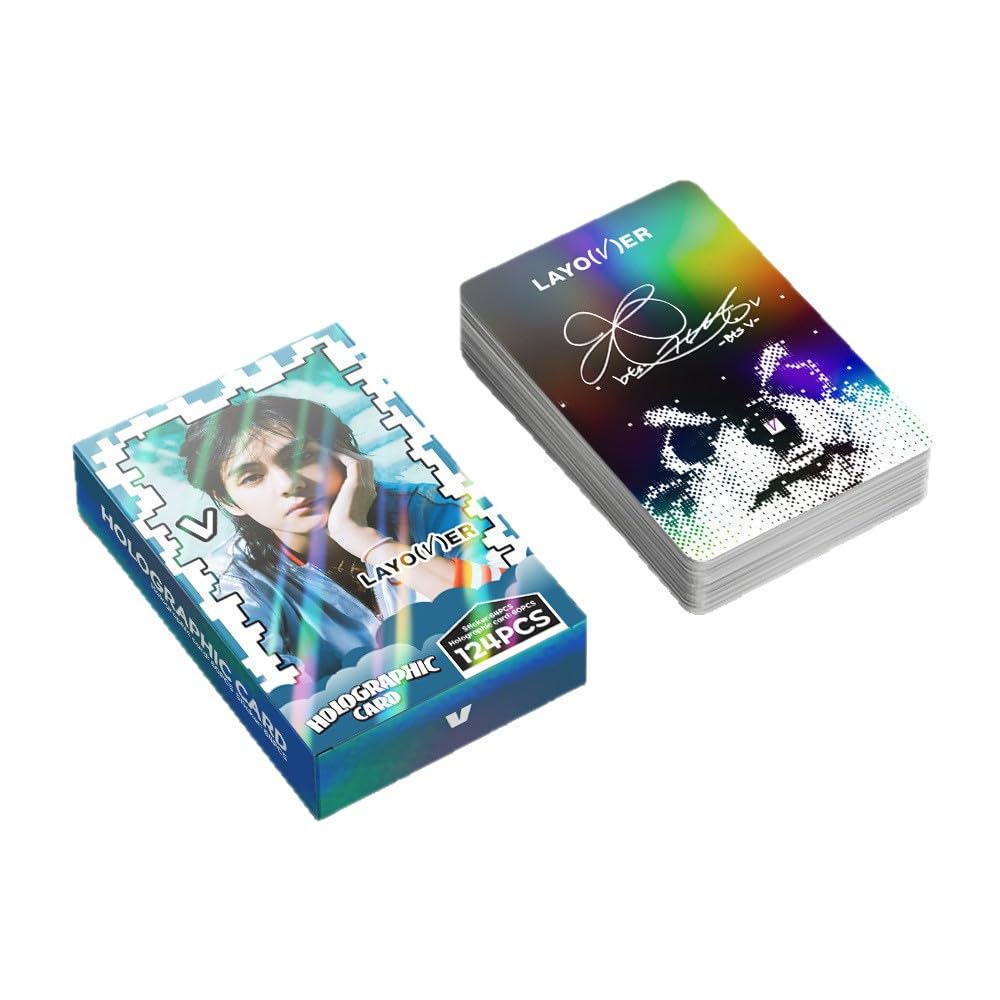 KPOP  V Photocards 124 Pcs Album Layover Merch 60 Pcs Lomo Crads And 64 Pcs Stickers