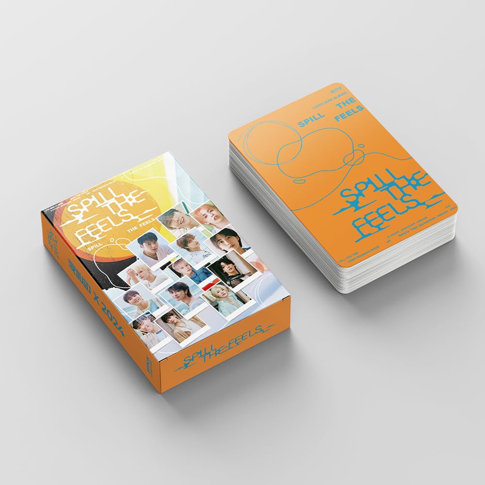 55 pcs st 17 small card SPILL THE FEELS album rights Shun Rongyou Xu Minghao Lomo Cards, Photocards