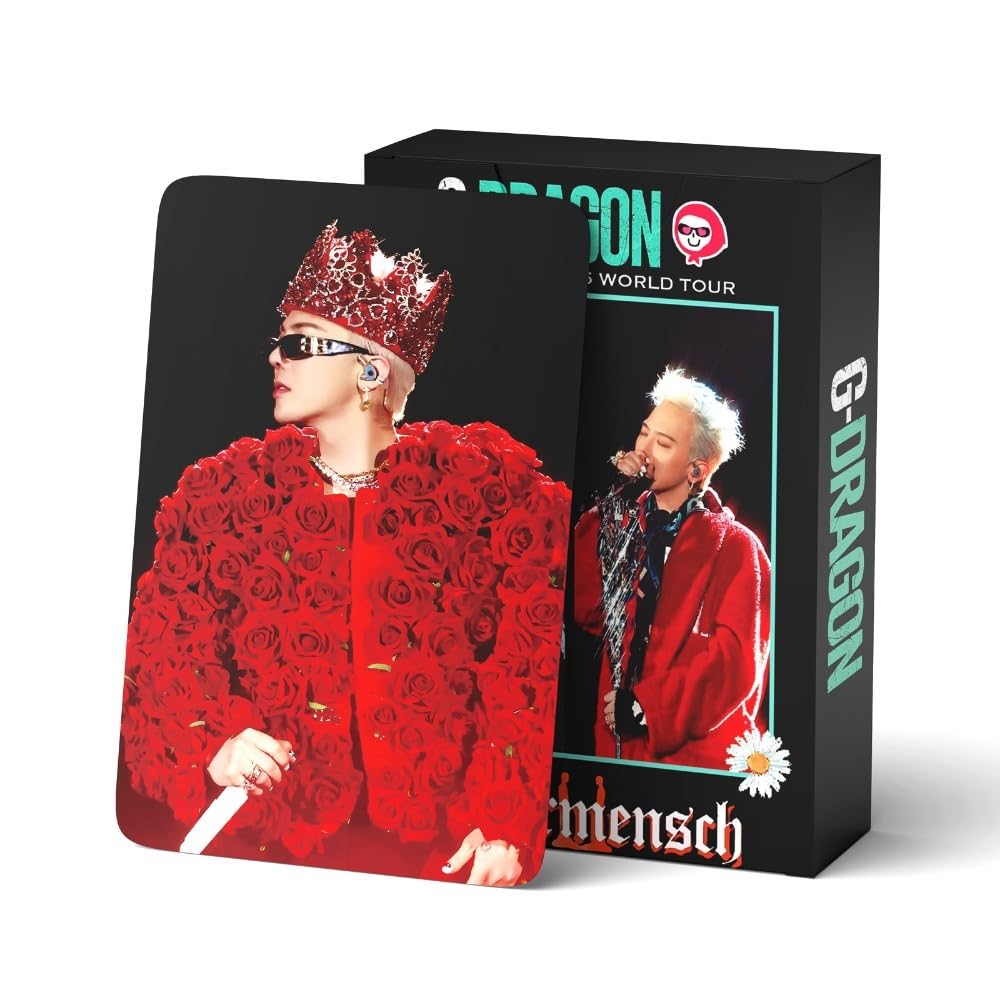 G-DRAGON Photocards Kpop 55 Pcs Bigbang G-DRAGON Photocards 2025 Tour Small Card Übermensch Album Merch