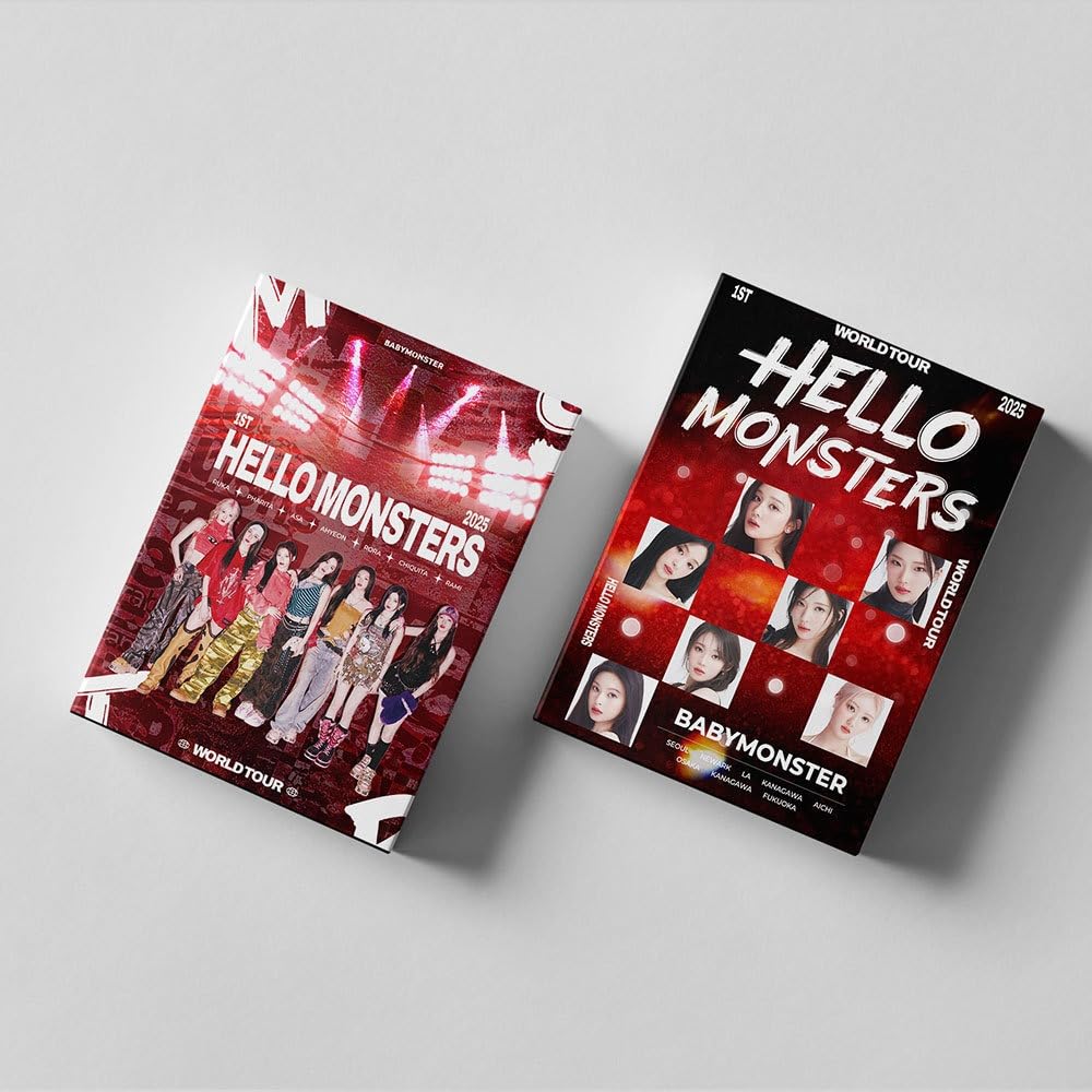 BABYMONSTER Photocards 55pcs BABYMONSTER   2025  New Album 1ST World Tour Hello Monsters Merch Lomo Cards
