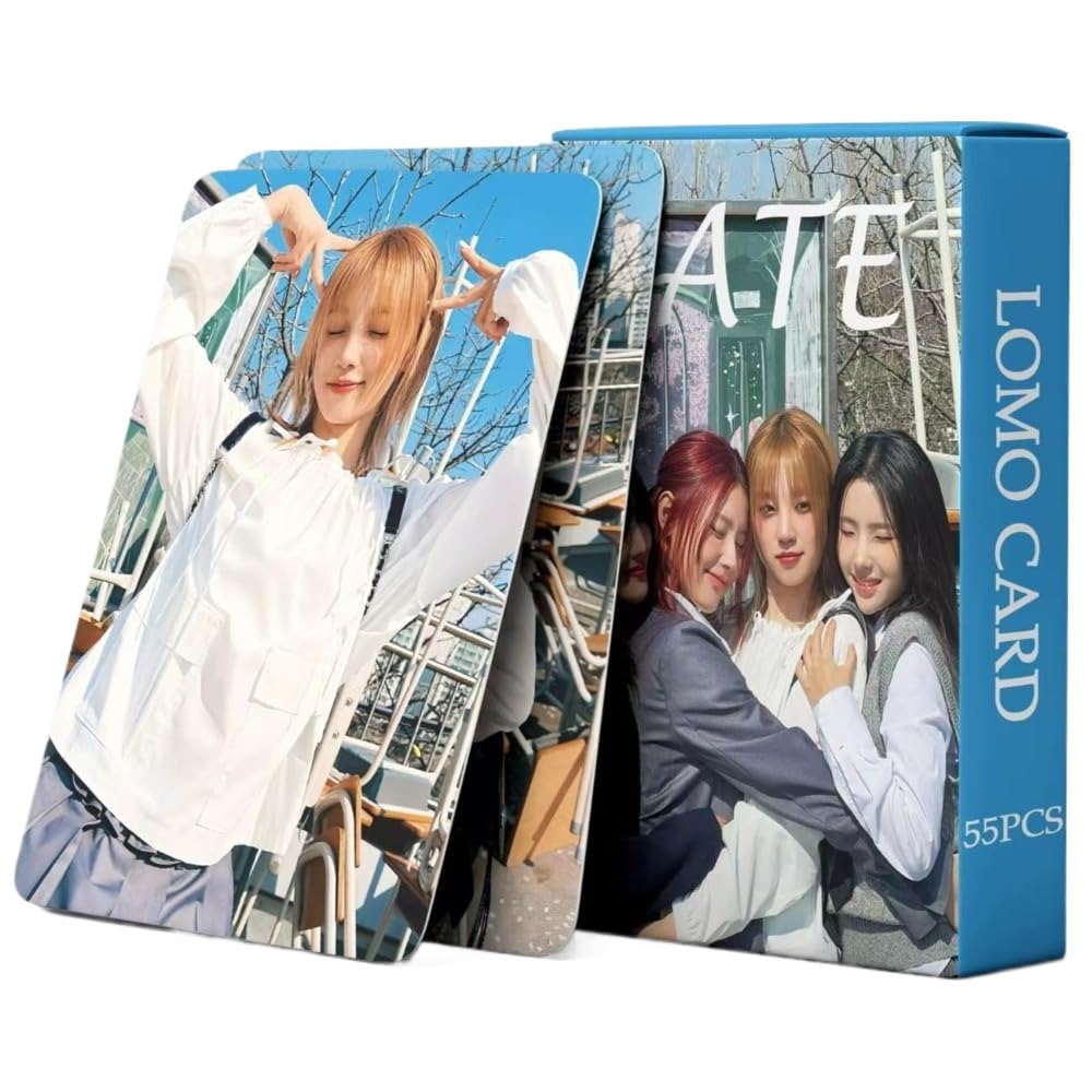 55 PCS GIDLE Small Card Song Yuqi MINNIE Ye Shuhua Postcard Card fate Peripheral Lomo Cards, Photocards
