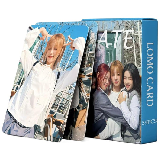 55 PCS GIDLE Small Card Song Yuqi MINNIE Ye Shuhua Postcard Card fate Peripheral Lomo Cards, Photocards