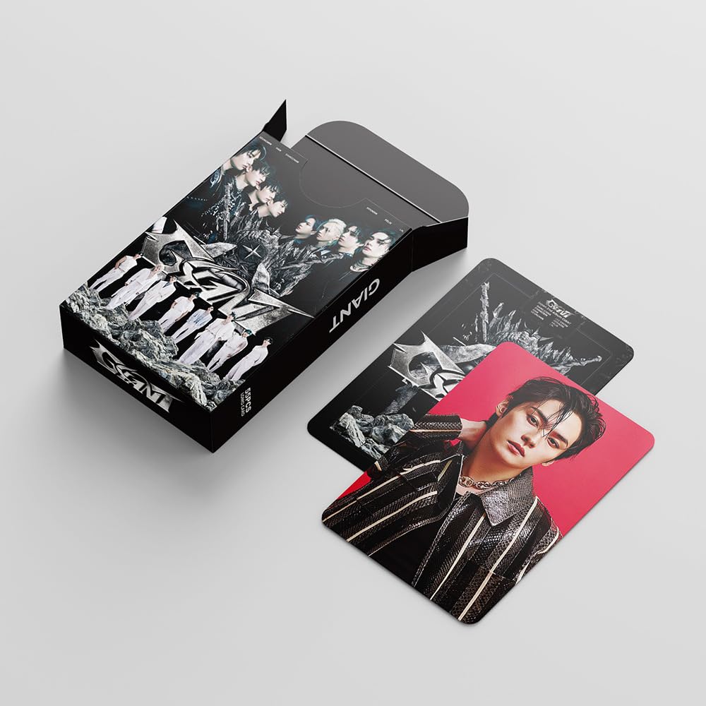 KPOPBP Stray Kids Giant Album Photocards 55 PCS KPOP Photo Cards SKZ Merch LOMO Card Set, Gift for Boys and Girls