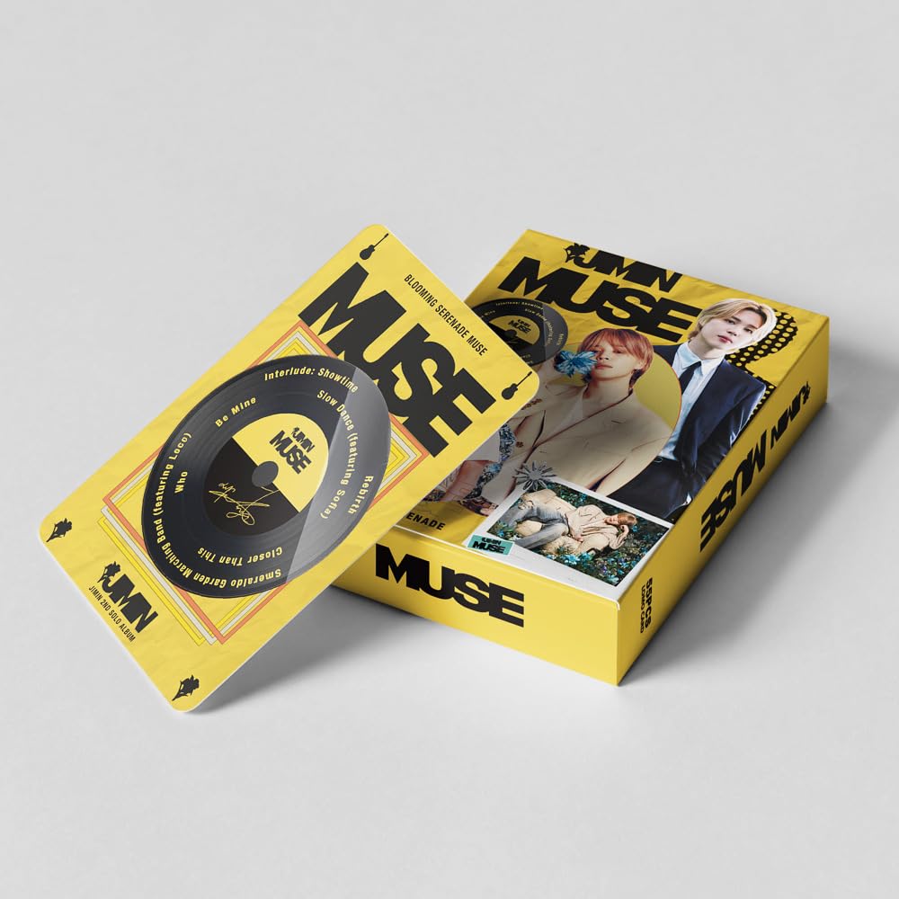 55 Pcs Kpop Jimin PhotoCards New Solo Album (MUSE)  Merch Lomo Cards