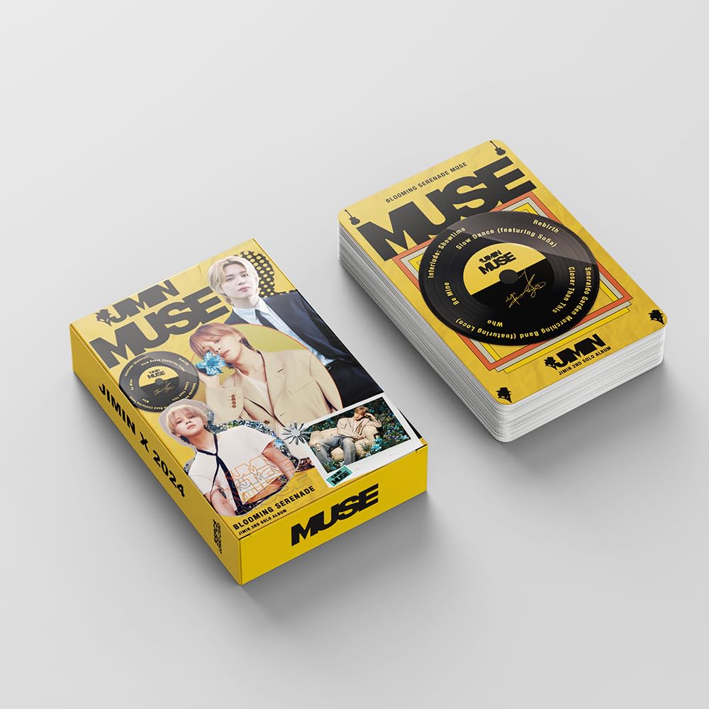 55 Pcs Kpop Jimin PhotoCards New Solo Album (MUSE)  Merch Lomo Cards