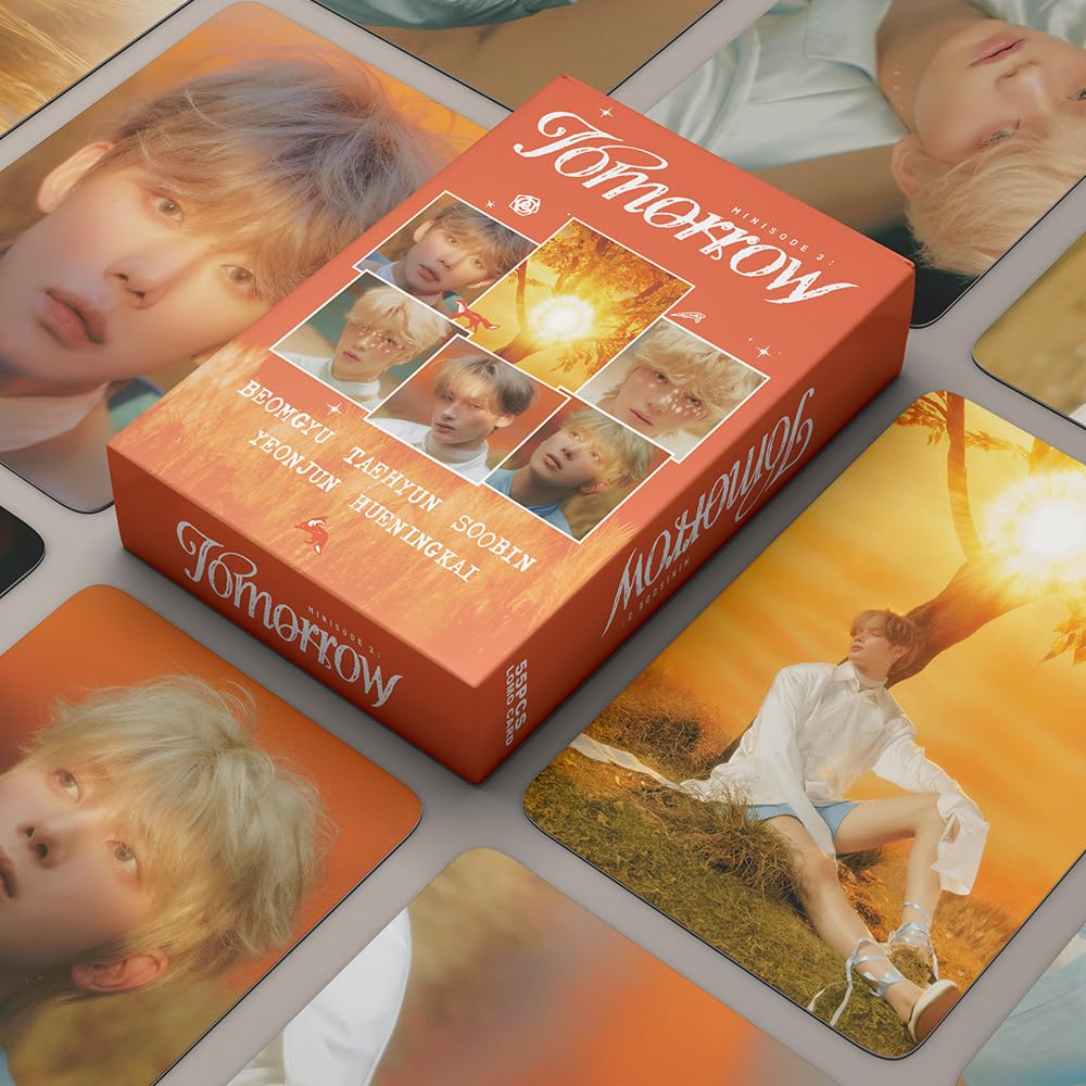 Kpop TXT Photocards 55 Pcs Albums minisode 3: TOMORROW  Merch LOMO  Cards