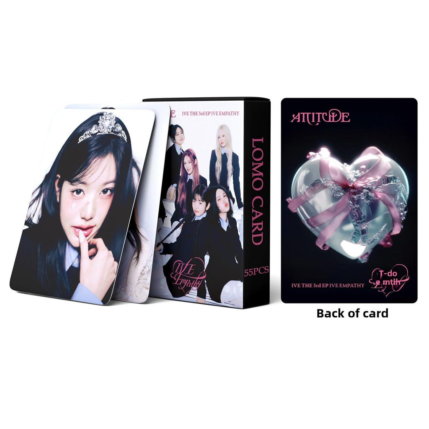55 PCS IVE Photocards Album  ATTITUDE   REBEL HEART Merch Lomo Cards, Photocard，ive posters