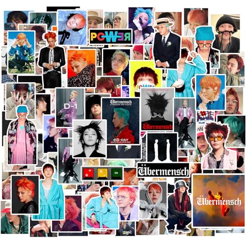 100 PCS  BIGBANG g-dragon album Übermensch Merch music stickers,Water Bottle,Kpop  Vinyl Waterproof  for Laptop,Bumper,Skateboard,Water Bottles,Computer,Phone, for Kids