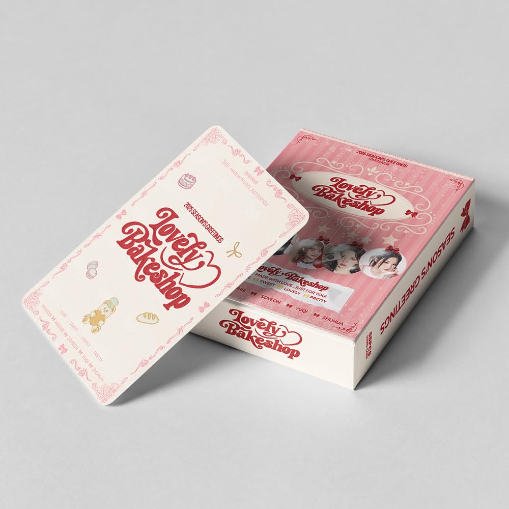 KPOP (G) I-DLE  Photocards Album 2025 Lovely Bakeshop  Merch 55 PCS Hallyu Poster Lomo Cards, Photocards