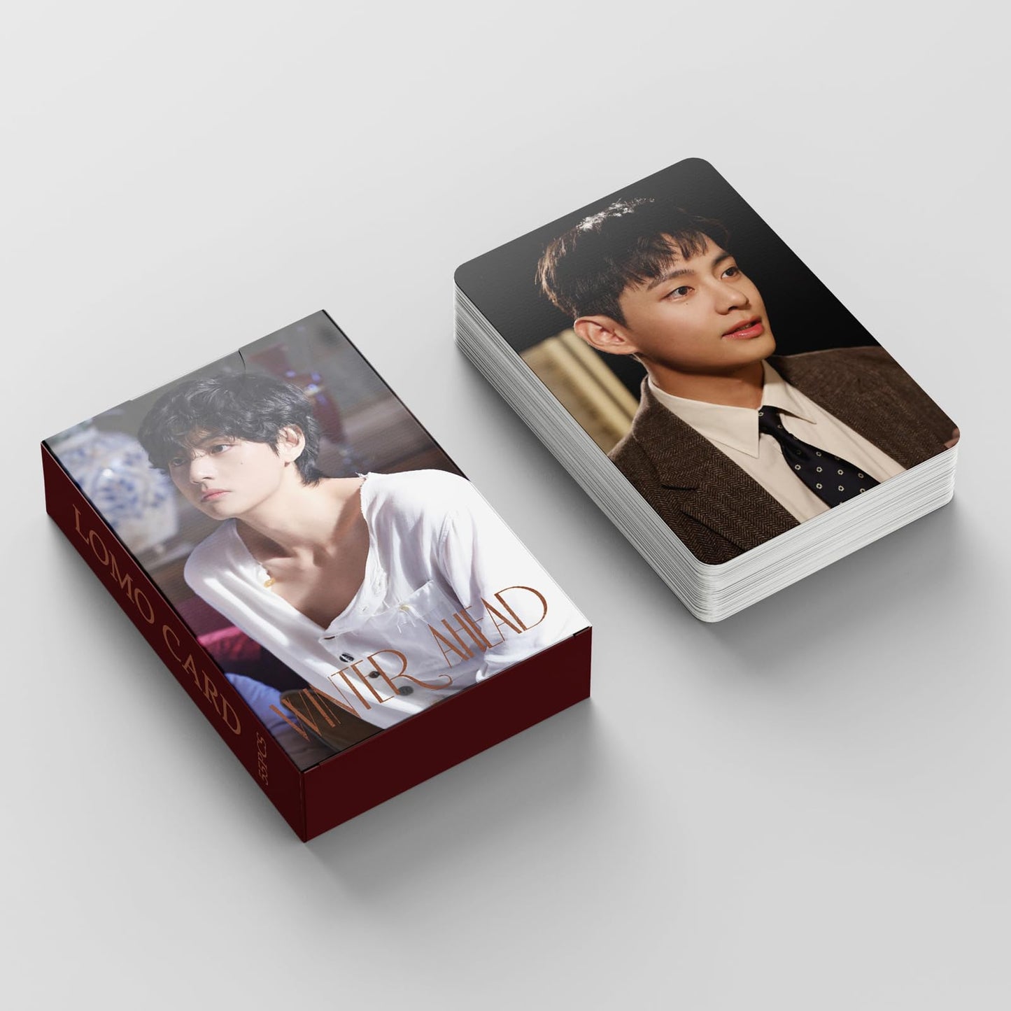 55 PCS Kim Tai Heng WINTER AHEAD Cards WHITE WINTER Small Card Fat Bullet V Lomo Cards, Photocards