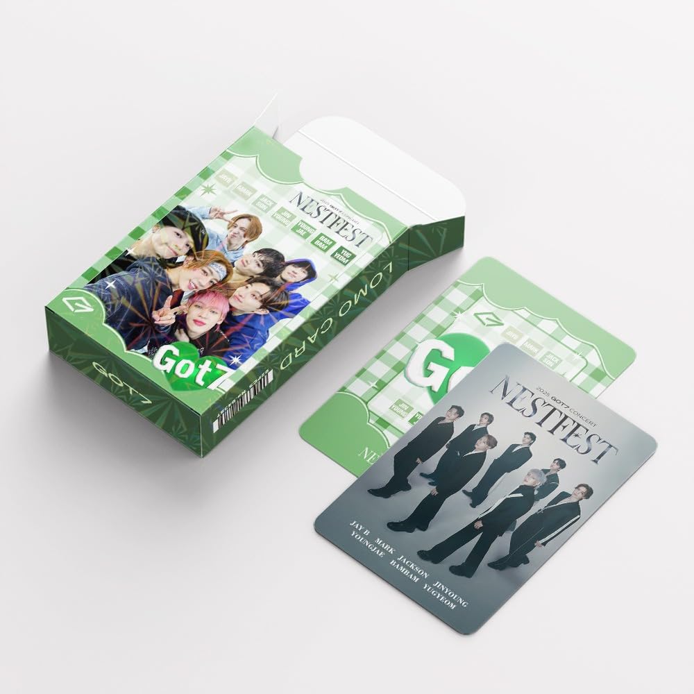 GOT7 Photocards 92 NESTFEST Albums Merch  60 Pcs LOMO Cards and 32 Pcs Music Stickers