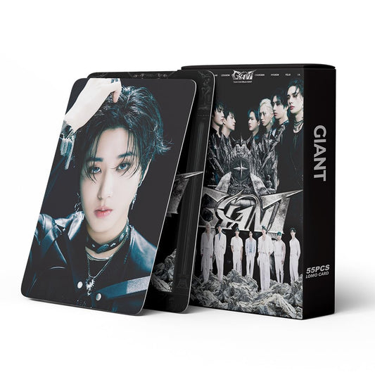 KPOPBP Stray Kids Giant Album Photocards 55 PCS KPOP Photo Cards SKZ Merch LOMO Card Set, Gift for Boys and Girls