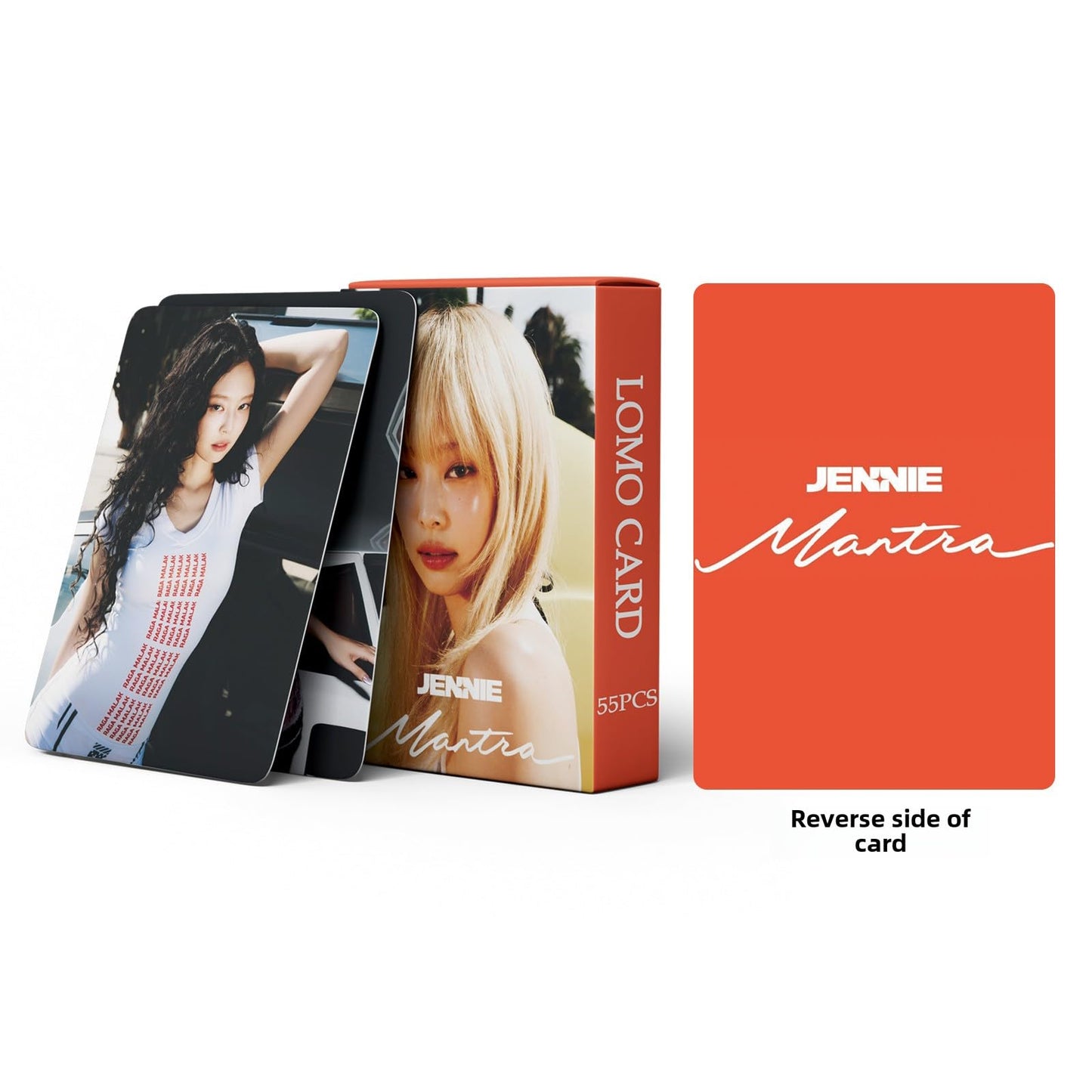 55 PCS JENNIE Small Cards Mantra Card BlackPink Gold Jenny Lomo Cards, Photocards