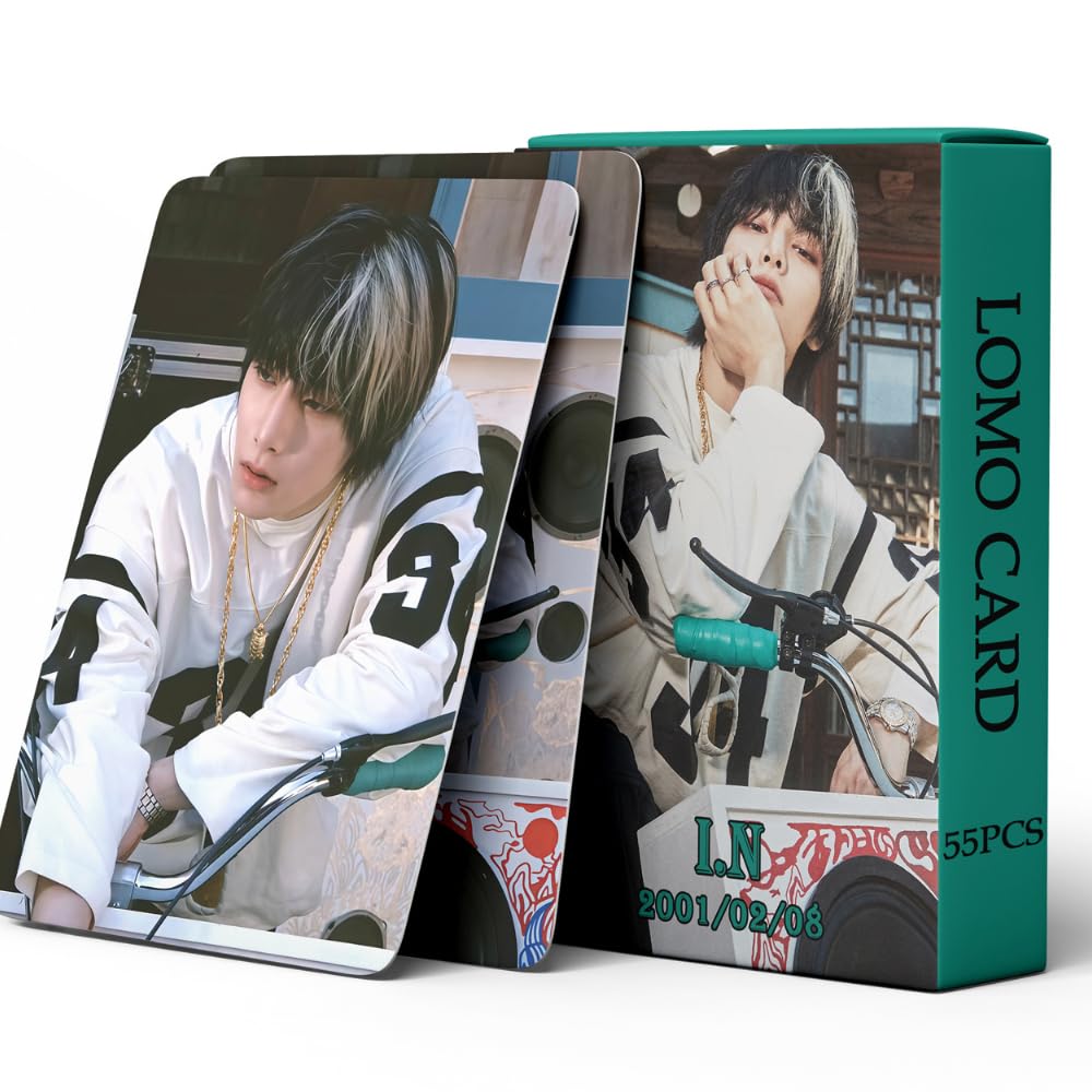 55 PCS Stray Kids Small Card (HOP) Leung Jeong Yin I. N Card Lomo Cards, Photocards
