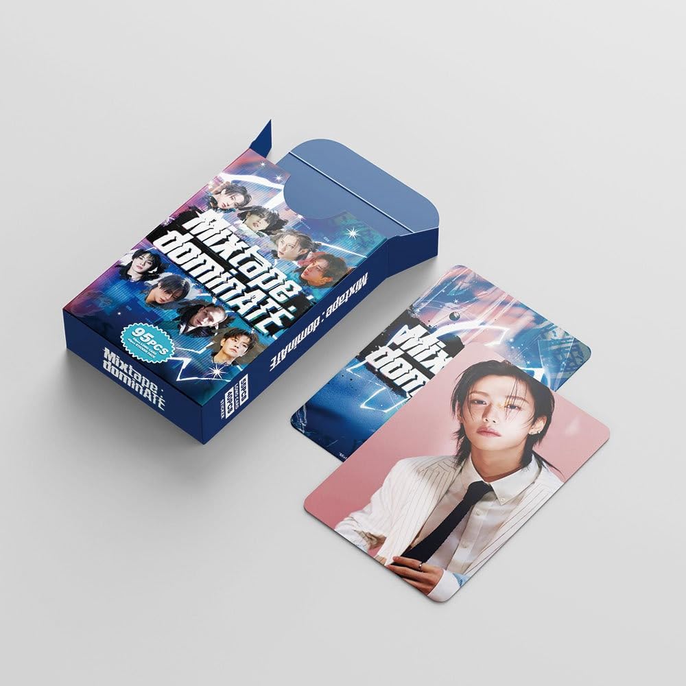 Kpop Stray Kids Photo Cards 95 Pcs Album 2025  Mixtape: dominATE  Merch 55 Pcs Lomo Cards And 45 Pcs Music Stickers