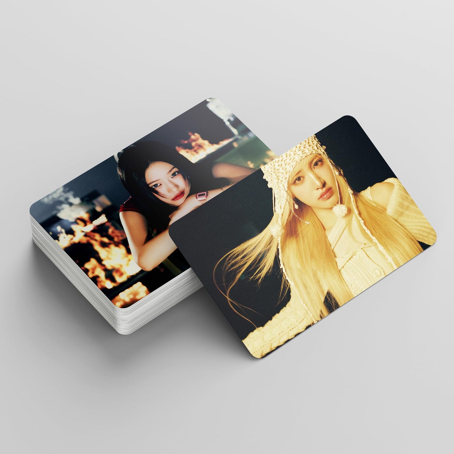 55 PCS IVE Photocards Album  ATTITUDE   REBEL HEART Merch Lomo Cards, Photocard，ive posters