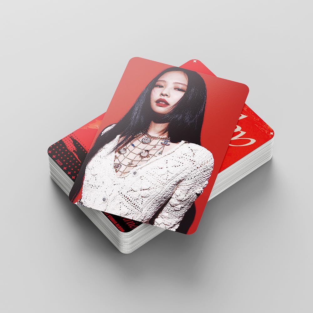 55 PCS Blackpink Photocards JENNIE 1ST Studio Album RUBY Album LOMO small Cards  KPOP Ginny Merch LOMO Cards postcard Photocards