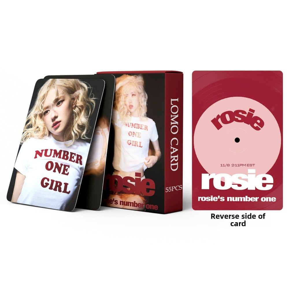 55 PCS Blackpink ROSE small card number one girl cards ROSIE Lomo Cards, Photocards