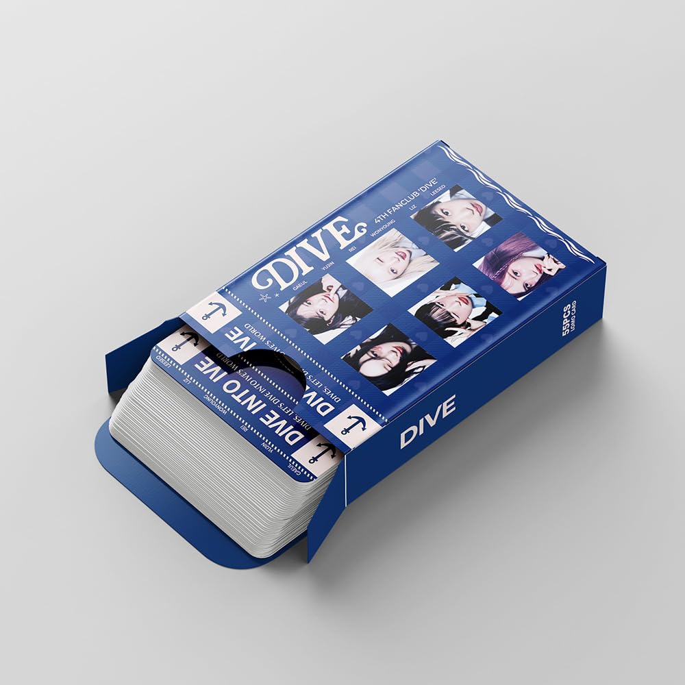 55Pcs NEW IVE 4th FANCLUB DIVE LOMO CARDS KPOP Lomo Cards, Photocards