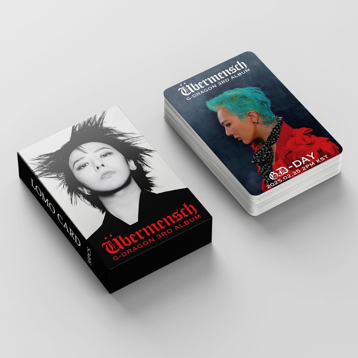 55 PCS BIGBANG Kpop G-DRAGON Album Übermensch  Merch small cards G-DRAGON  Lomo Cards, Photocards